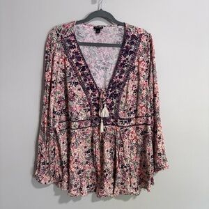 Floral Bohemian Women's Top